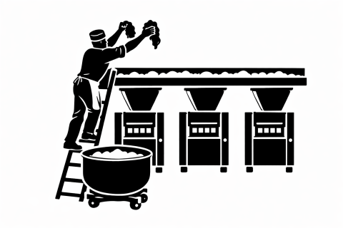 Mehrere Brötchenanlagen